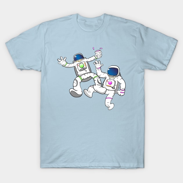 Trap Astronauts T-Shirt by WalkDesigns